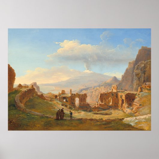 ローマンシアター – サラジンデベルモントファインアート ポスター (正面)