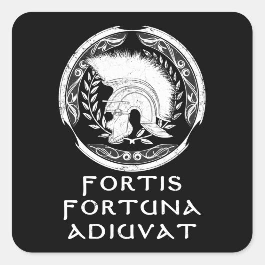 ローマンセンチュリクラシックオン丸ステッカー スクエアシール (正面)