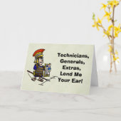 ローマンハムラジオソルジャー誕生日カード カード (黄色い花)