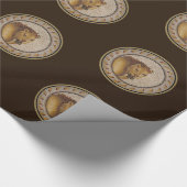 ローマンライオンモザイク ラッピングペーパー (角)