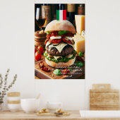 ローマンラプソディバーガーSensity 24x36 ポスター (キッチン)