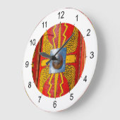 ローマン軍隊シールドスキュータム ラージ壁時計 (傾斜)