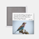 ローマン8:28 (KJV) マグネット (正面/裏面)