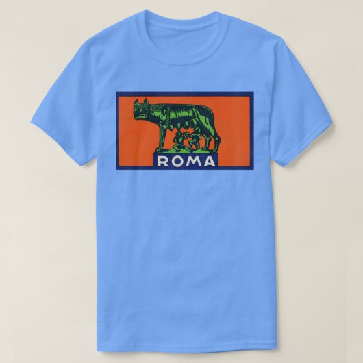 ローマヴィンテージローマItalyロムルストラベル土産 Tシャツ (デザイン正面)
