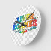 ローマー川。 ラウンド壁時計 (傾斜)