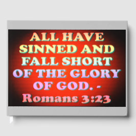 ローマ人からの聖書の詩3:23. ゲストブック