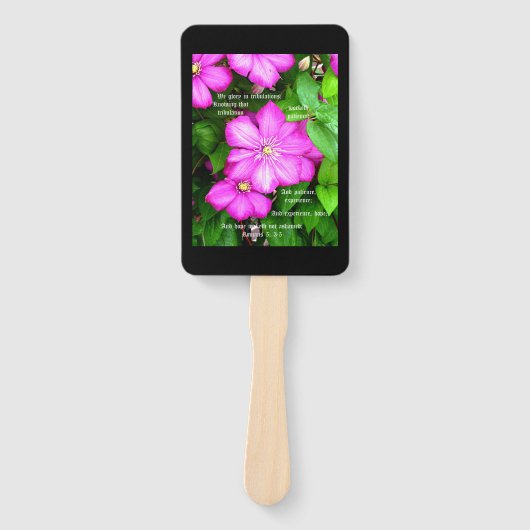 ローマ人とのクレマティス5:3-5 ハンドファン (正面)