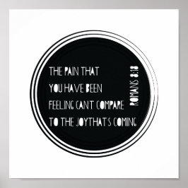 ローマ人の来喜び8:18 ポスター