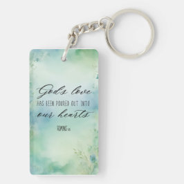 ローマ人の神の愛が私たちのハートに注がれた キーホルダー