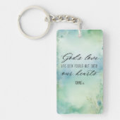 ローマ人の神の愛が私たちのハートに注がれた キーホルダー (正面)