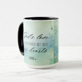 ローマ人の神の愛が私たちのハートに注がれた マグカップ (正面左)