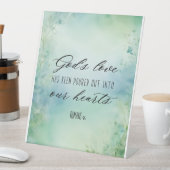 ローマ人の神の愛が私たちのハートに注がれた 台座サイン (インサイチュ)