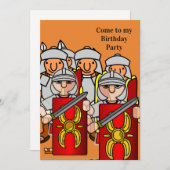 ローマ人の誕生日パーティーの招待 招待状 (正面/裏面)