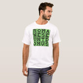 ローマ人は家へ行け ラテン語落書き Tシャツ (正面フル)