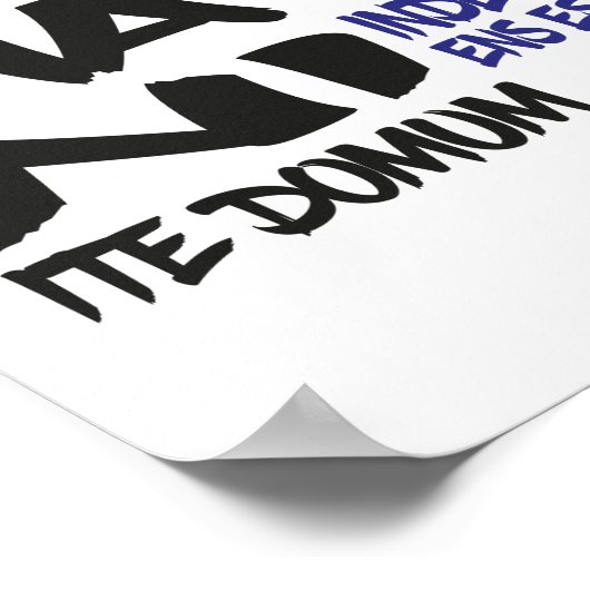 ローマ人は帰れ!落書きポスター ポスター (角)