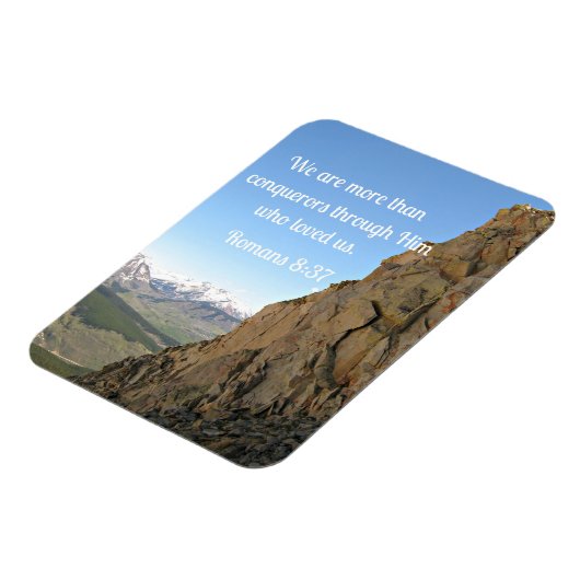 ローマ人への手紙第8章37わたしたちは征服者よりも多い マグネット (左側)