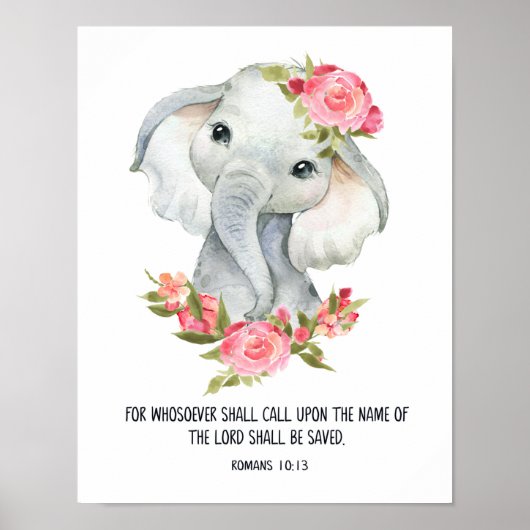 ローマ人への手紙10:13、主の名を呼ぶ者は救われる ポスター (正面)