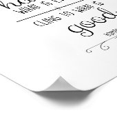 ローマ人への手紙12:9 愛は偽りがあってはならない キリスト教 ポスター (角)