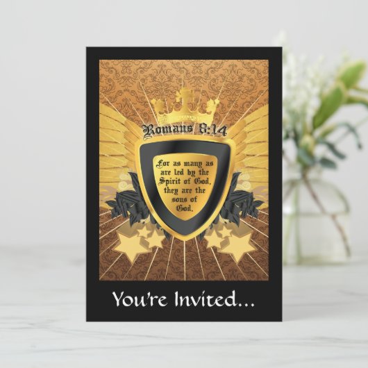ローマ人への手紙8:14 神の子供たち 招待状 (スタンド正面)