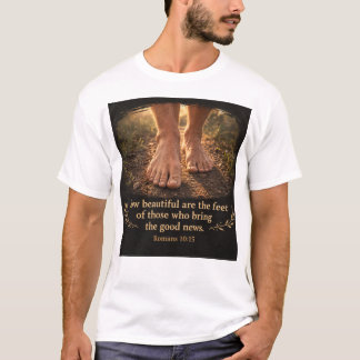 ローマ人への手紙 10:15と福音 Tシャツ