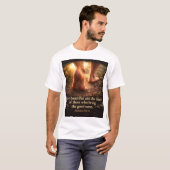 ローマ人への手紙 10:15 美しいのは福音を伝える者の足 Tシャツ (正面フル)