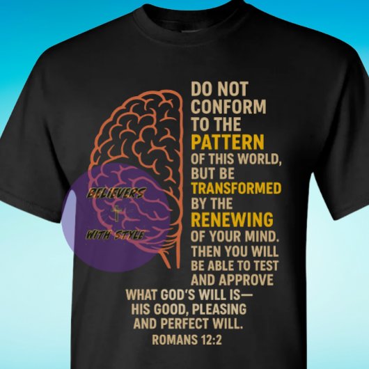 ローマ人への手紙 12:2 - キリスト教 Tシャツ