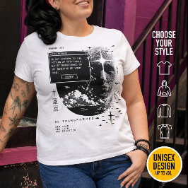 ローマ人への手紙 12:2 心を新たにするシステムメッセージアラート プラスサイズTシャツ