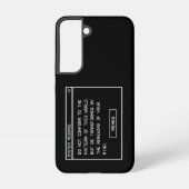 ローマ人への手紙 12:2 黒と白のコンピューター警告ウィンドウ SAMSUNG GALAXYケース (裏面)