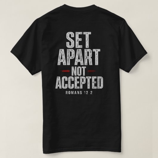 ローマ人への手紙 12:2 Tシャツ (デザイン裏面)