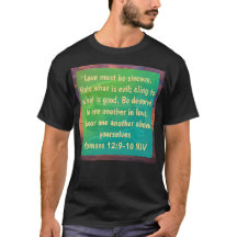 ローマ人への手紙 12:9-10 Tシャツ