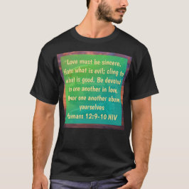 ローマ人への手紙 12:9-10 Tシャツ
