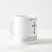 ローマ人への手紙 8:28 キリスト教の聖書の節 コーヒーマグカップ (正面左)