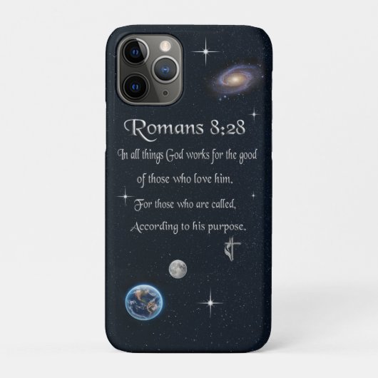 ローマ人への手紙 8:28 キリスト教の聖書の節 Case-Mate iPhoneケース (裏)