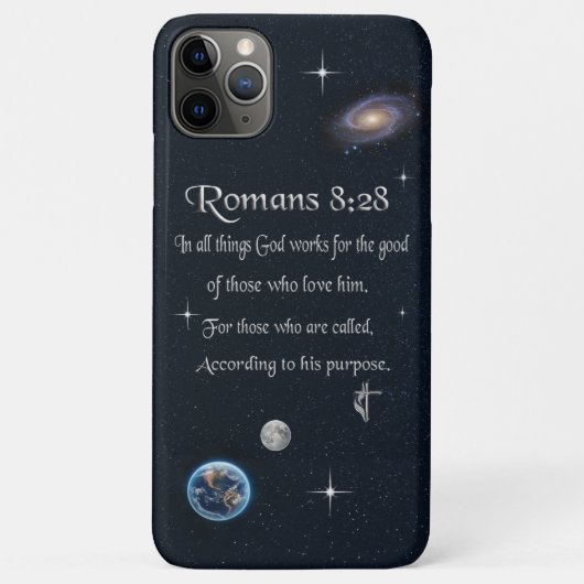 ローマ人への手紙 8:28 キリスト教の聖書の節 Case-Mate iPhoneケース (裏面)