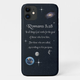 ローマ人への手紙 8:28 キリスト教の聖書の節 iPhone 11 ケース