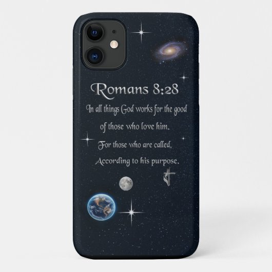 ローマ人への手紙 8:28 キリスト教の聖書の節 Case-Mate iPhoneケース (裏面)