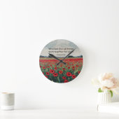 ローマ人への手紙 8:28 キリスト教壁掛け時計 ラウンド壁時計 (ホーム)