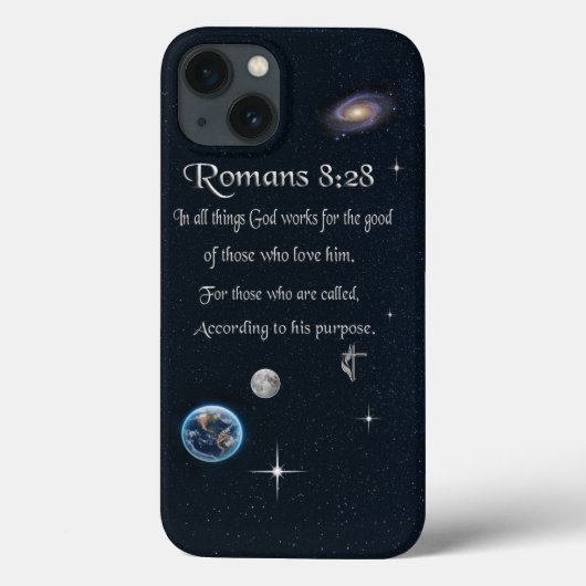 ローマ人への手紙 8:28 キリスト教聖書の詩 Case-Mate iPhoneケース (裏面)