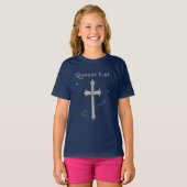 ローマ人への手紙 8:28 キリスト教聖書の詩 Tシャツ (正面フル)