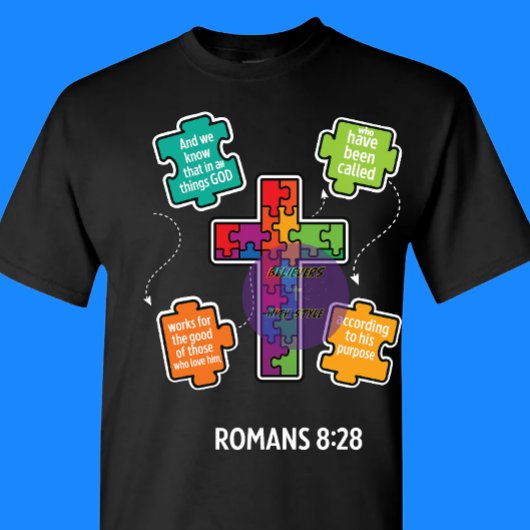 ローマ人への手紙 8:28 - キリスト教 Tシャツ