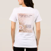 ローマ人への手紙 8:28 信仰 トライブレンドＴシャツ (裏面)