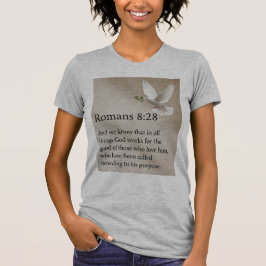 ローマ人への手紙 8:28 聖書の詩句 レディースTシャツ Tシャツ