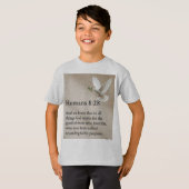 ローマ人への手紙 8:28 聖書の詩 キッズTシャツ Tシャツ (正面フル)