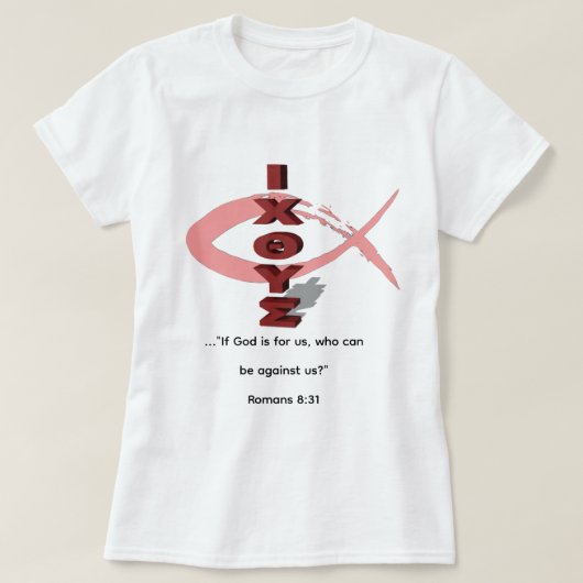 ローマ人への手紙 8:31 Tシャツ (デザイン正面)