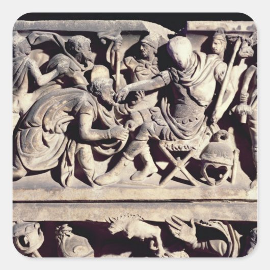 ローマ人への野蛮人服従 スクエアシール (正面)