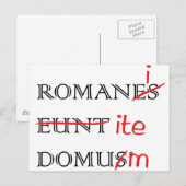 ローマ人ホーム ポストカード (正面/裏面)