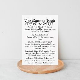 ローマ人ロードシンナーの祈りの言葉カード 招待状