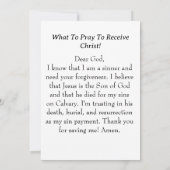 ローマ人ロードシンナーの祈りの言葉カード 案内状 (裏面)