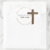 ローマ人ロードバイブル勉強シール 楕円形シール (バッグ)