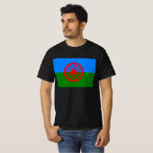 ローマ人国旗 – ロマーニ国旗Tシャツ Tシャツ (正面フル)
